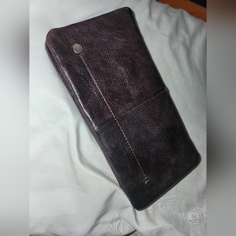 Latico Eggplante Terry Leather Wallet NWT